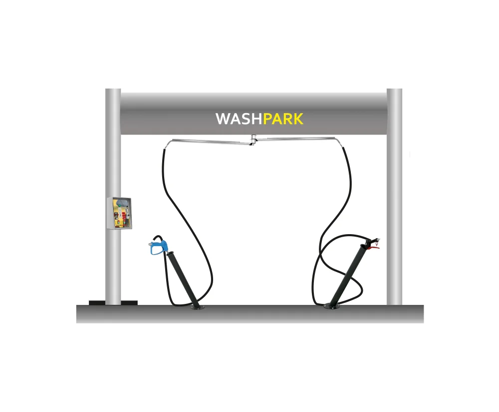 Krom Self Servis Oto Yıkama Pervanesi Boom Çiftli