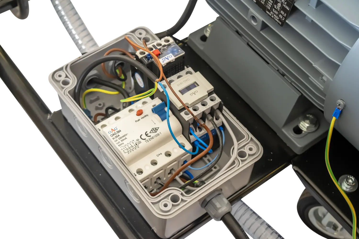 250 Bar Soğuk Sulu Yıkama Makinesi Kaçak Akım Rölesi Güvenlik